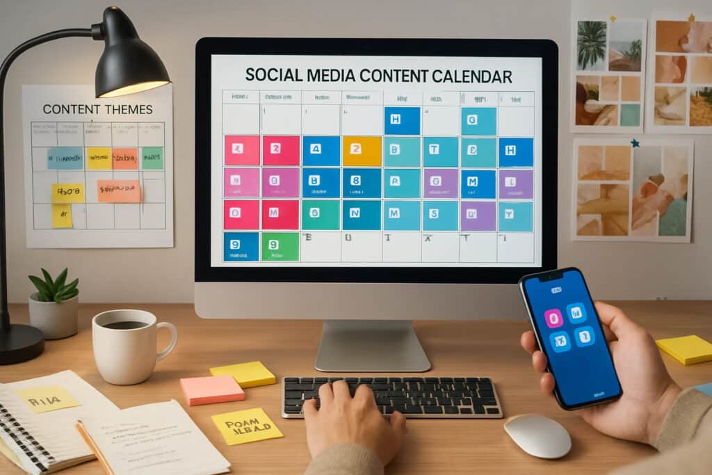 Social media content calendar | webtronix designs web agency social media content calendar
